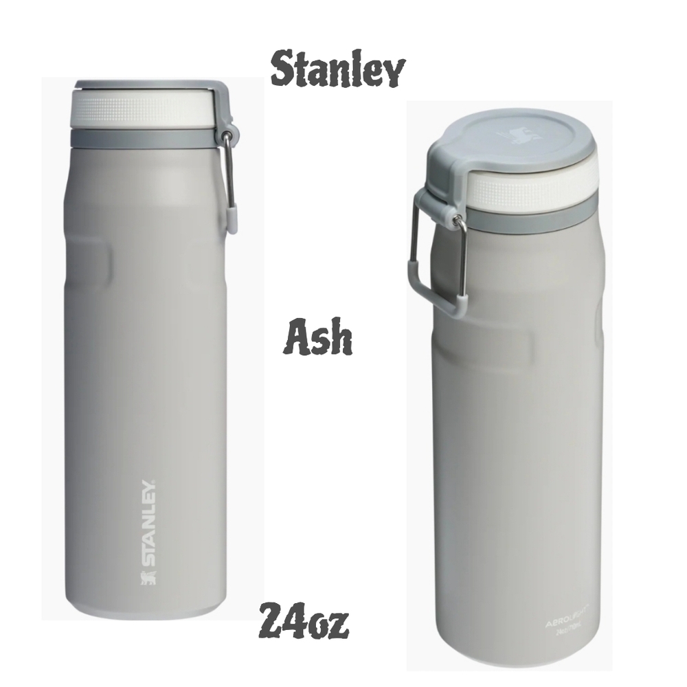 STANLEY 24 oz IceFlow Bottle w Twist Flip Lid  NEW "ASH"